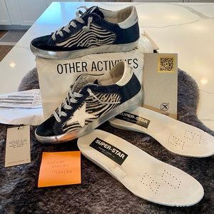 Golden Goose size 38 Superstar Horsy Zebra